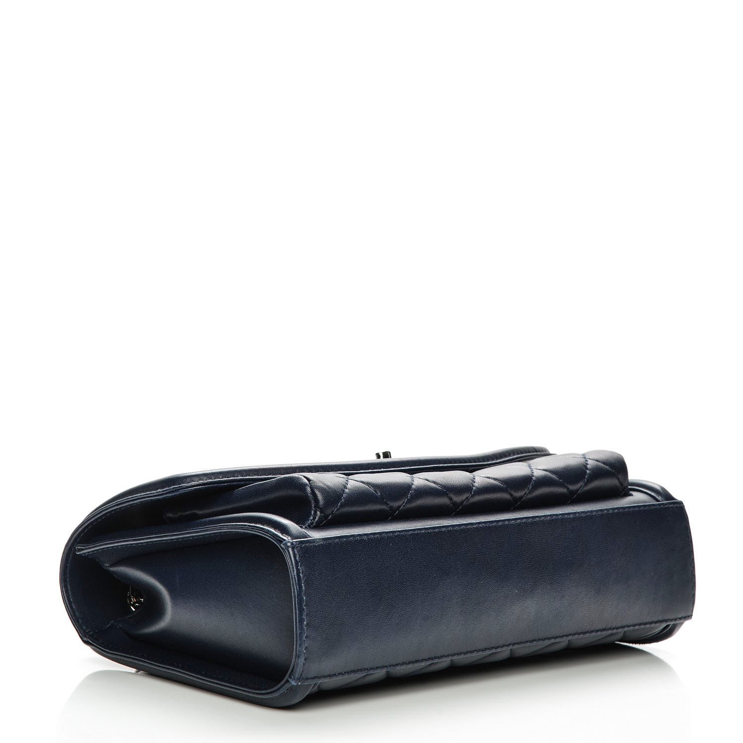 Chanel Lambskin Quilted Small Geometric Flap Navy 4 of 7