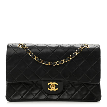 Chanel Lambskin Quilted Medium Double Flap Black 1 of 14