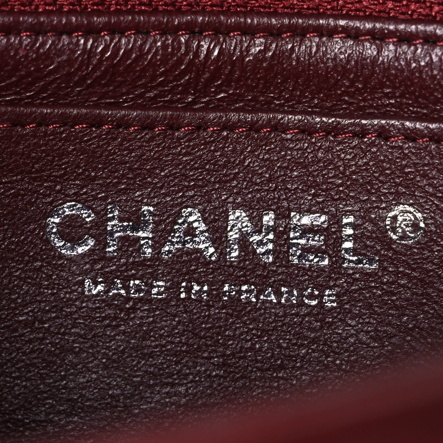 Chanel Lambskin Quilted Mini Rectangular Flap Burgundy 6 of 10