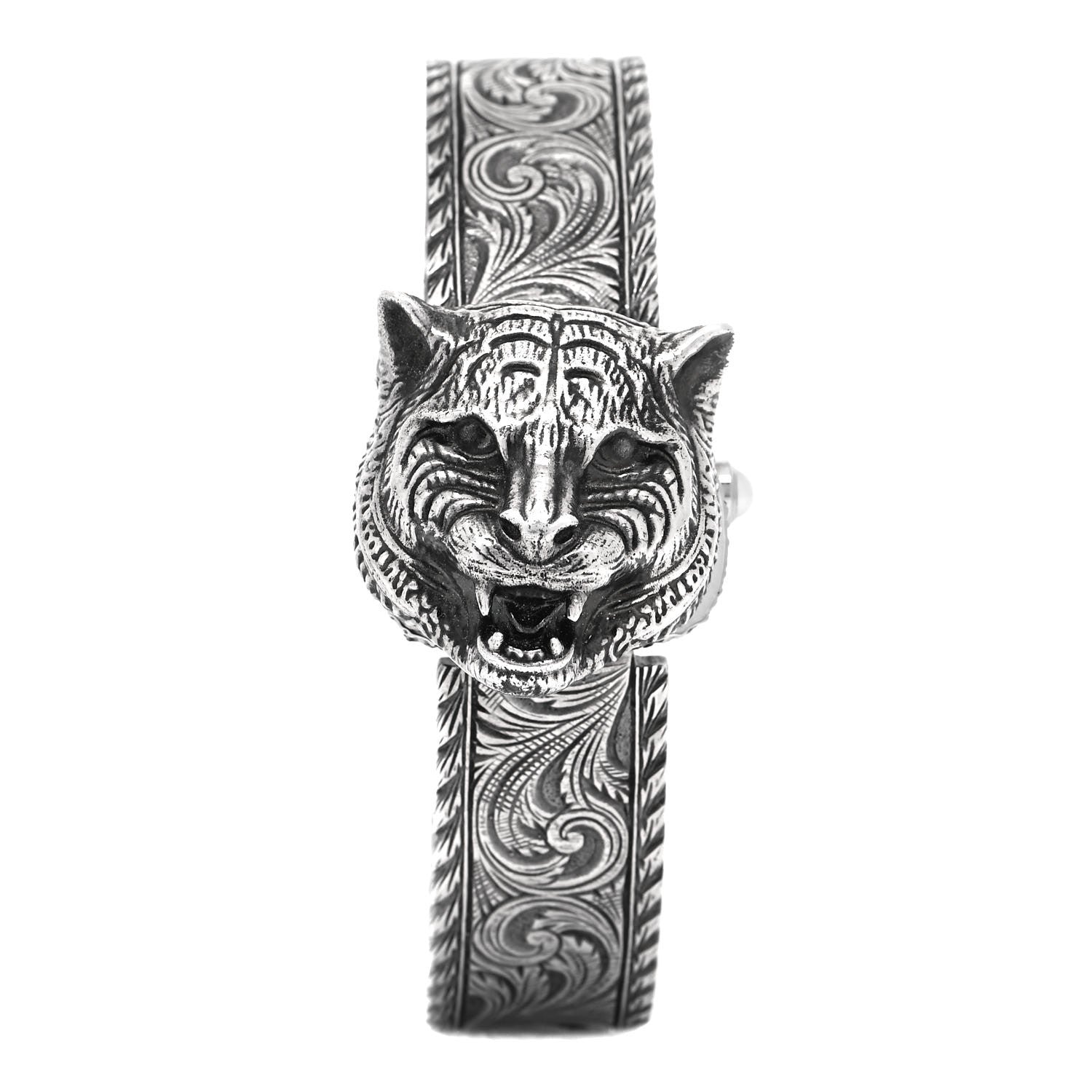 Gucci Stainless Steel Black Mother of Pearl 22mm Le Marche Des Merveilles Secret Quartz Watch 5 of 6