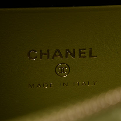 Chanel Caviar Quilted Top Handle Slim Vanity With Chain Khaki 6 of 13