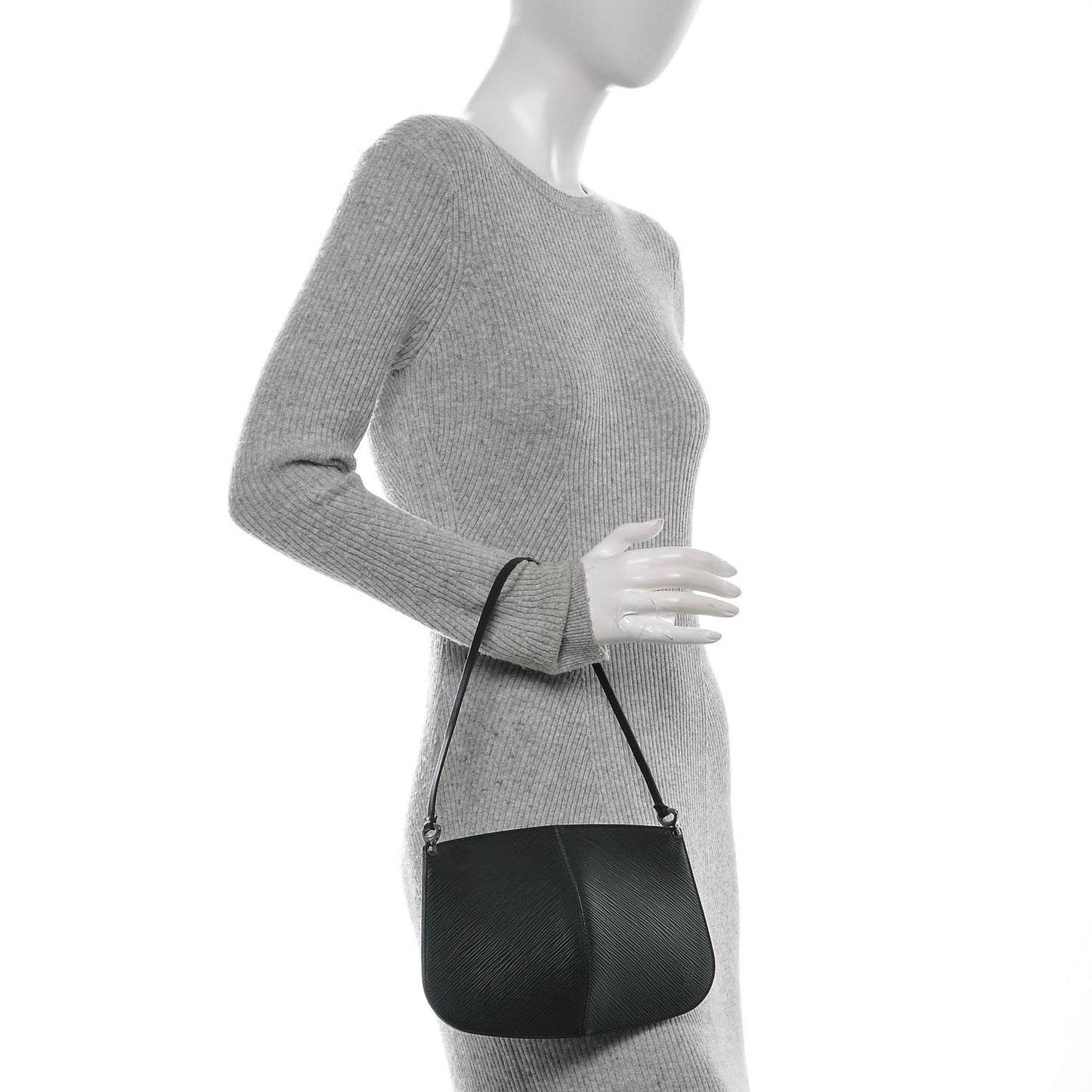 Epi Demi Lune Pochette Black