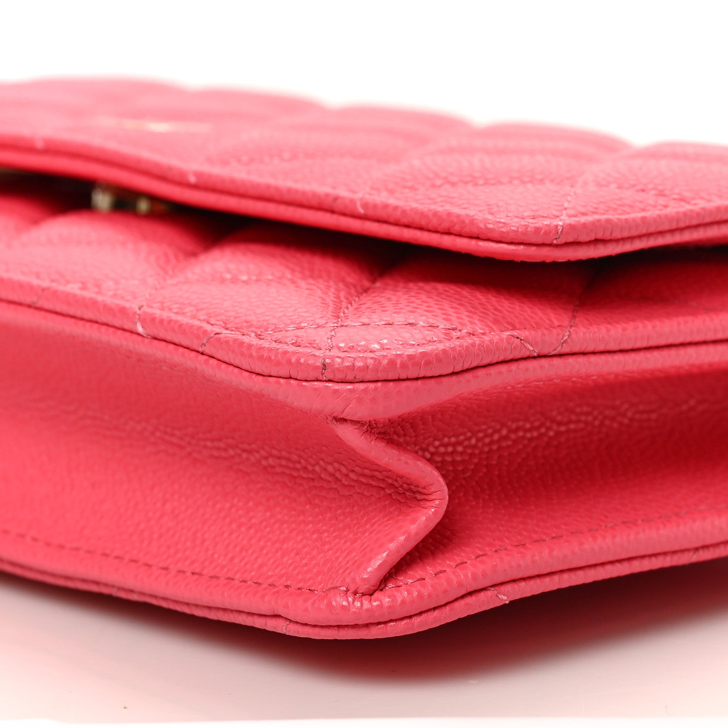 Chanel Caviar Quilted Wallet on Chain WOC Pink 8 of 8