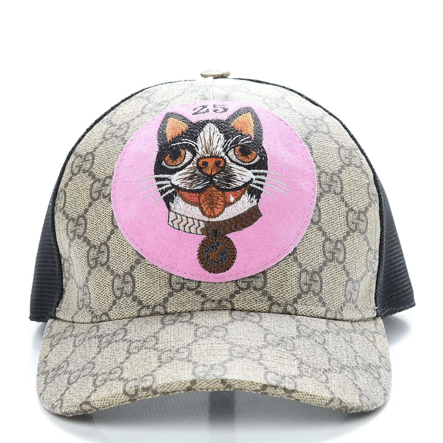 GG Supreme Monogram Bosco Patch Baseball Hat 59 Beige Malva