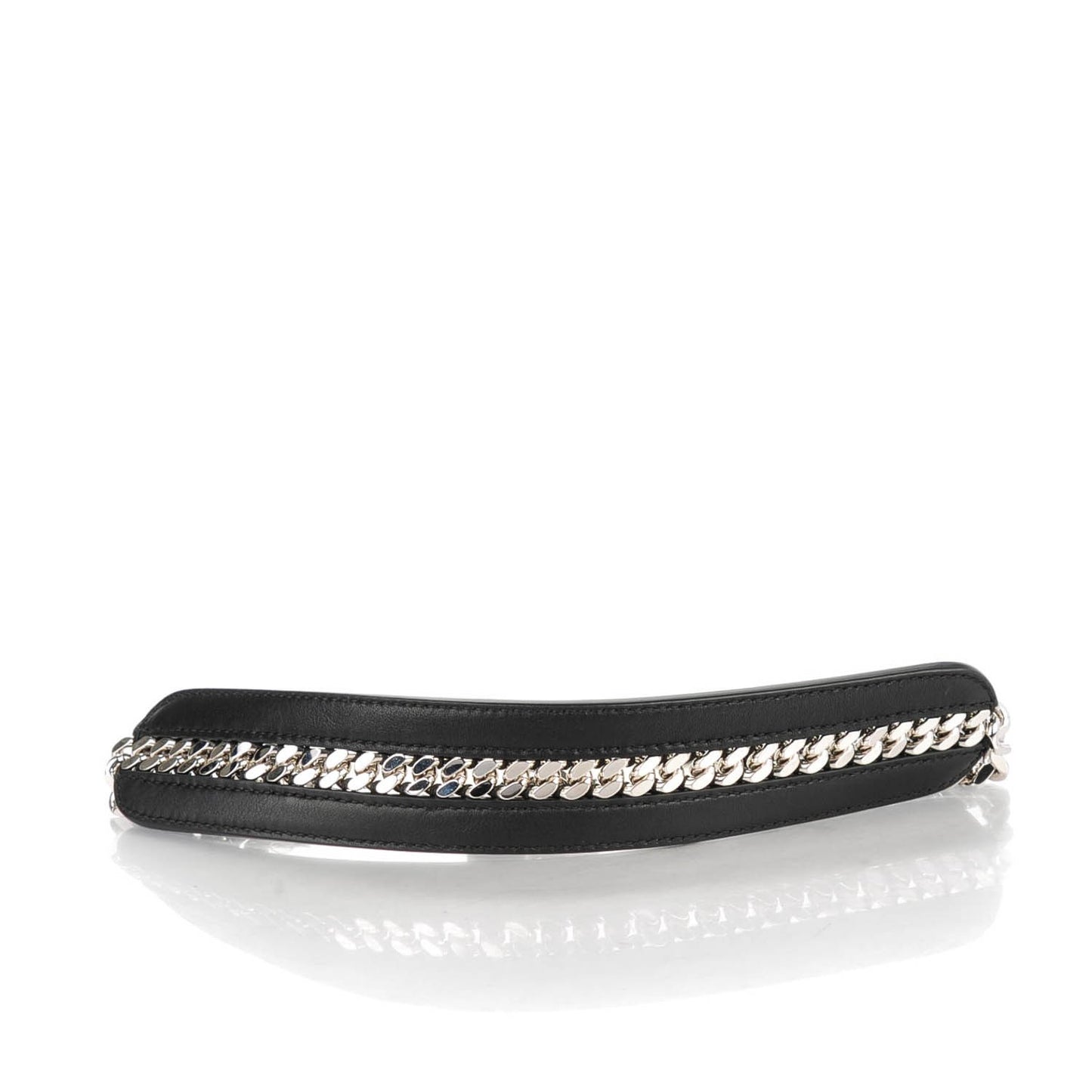 Calfskin Chain Strap You Black