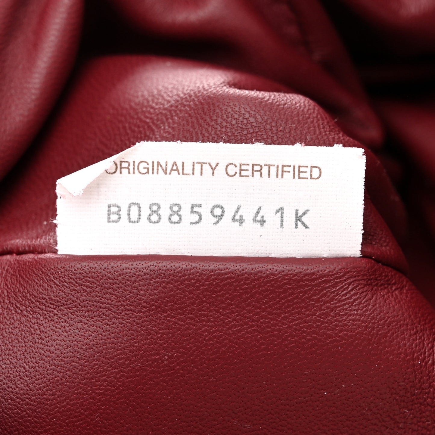 Nappa Intrecciato The Mini Pouch Bordeaux