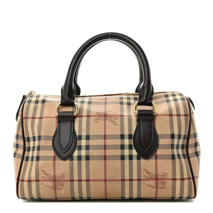 Burberry Haymarket Check Small Chester Bowling Bag Chocolate 1 of 17