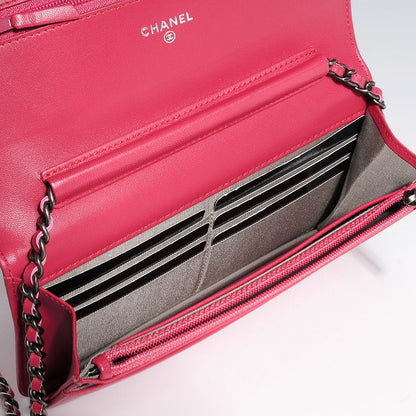 Chanel Lambskin Boy Wallet on Chain WOC Pink 5 of 8