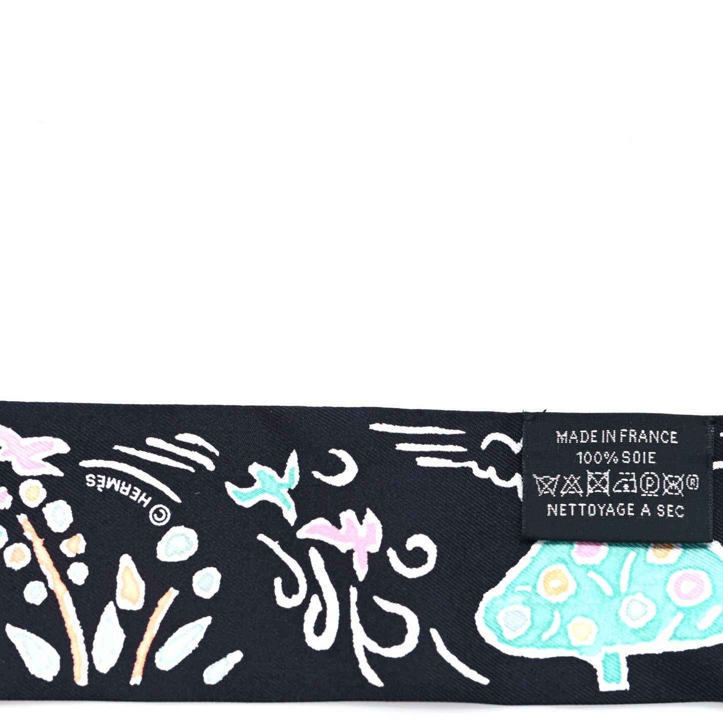 Silk Isola Di Primavera Twilly Black Vert Rose