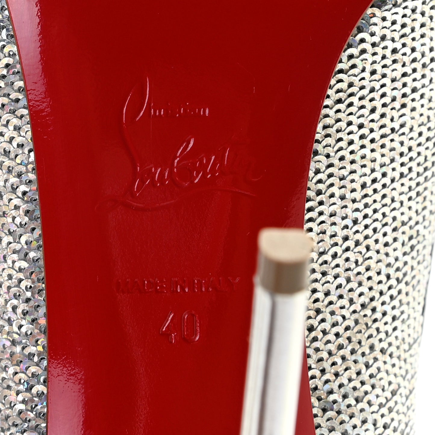 Paillettes Hotfix Specchio Pigalle Follies 100 Pumps 40 Silver