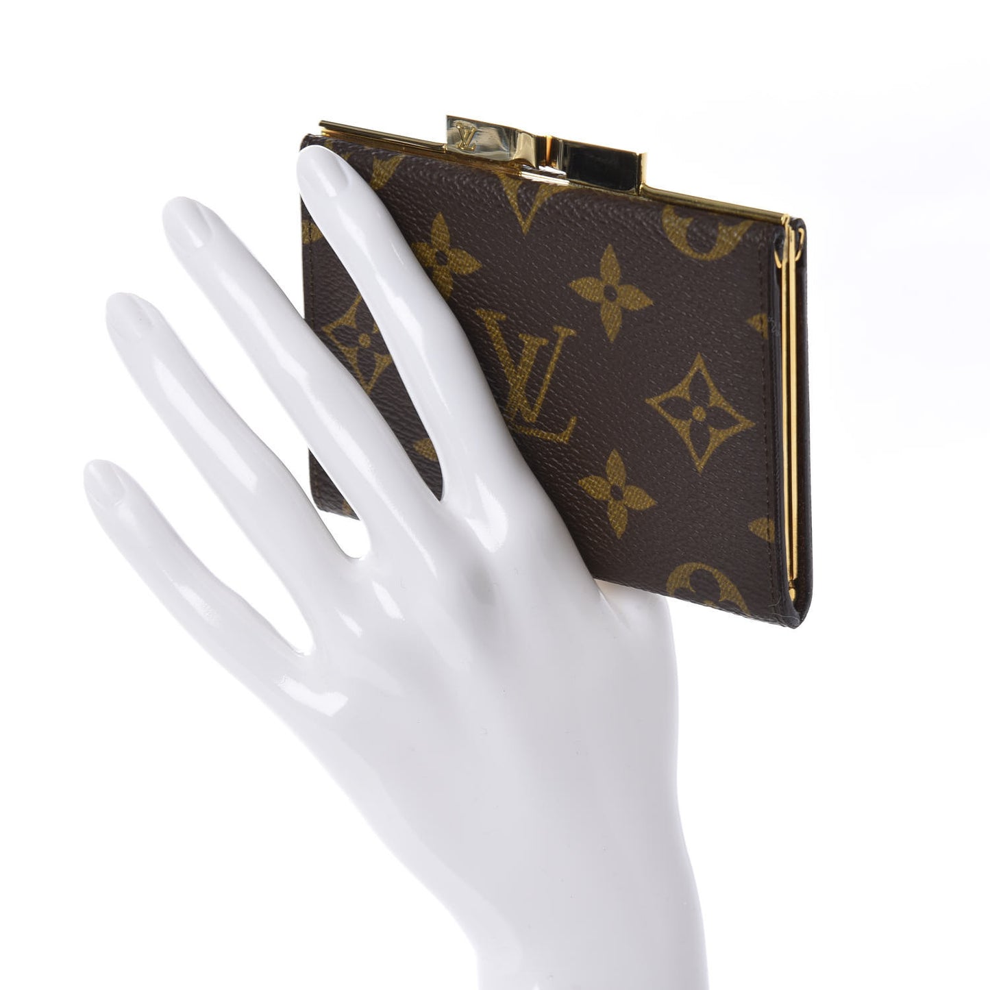 Monogram French Kiss Lock Coin Purse