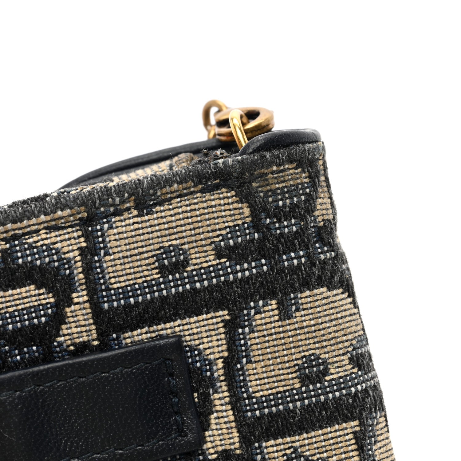 Christian Dior Oblique Nano Saddle Chain Pouch Blue 13 of 14