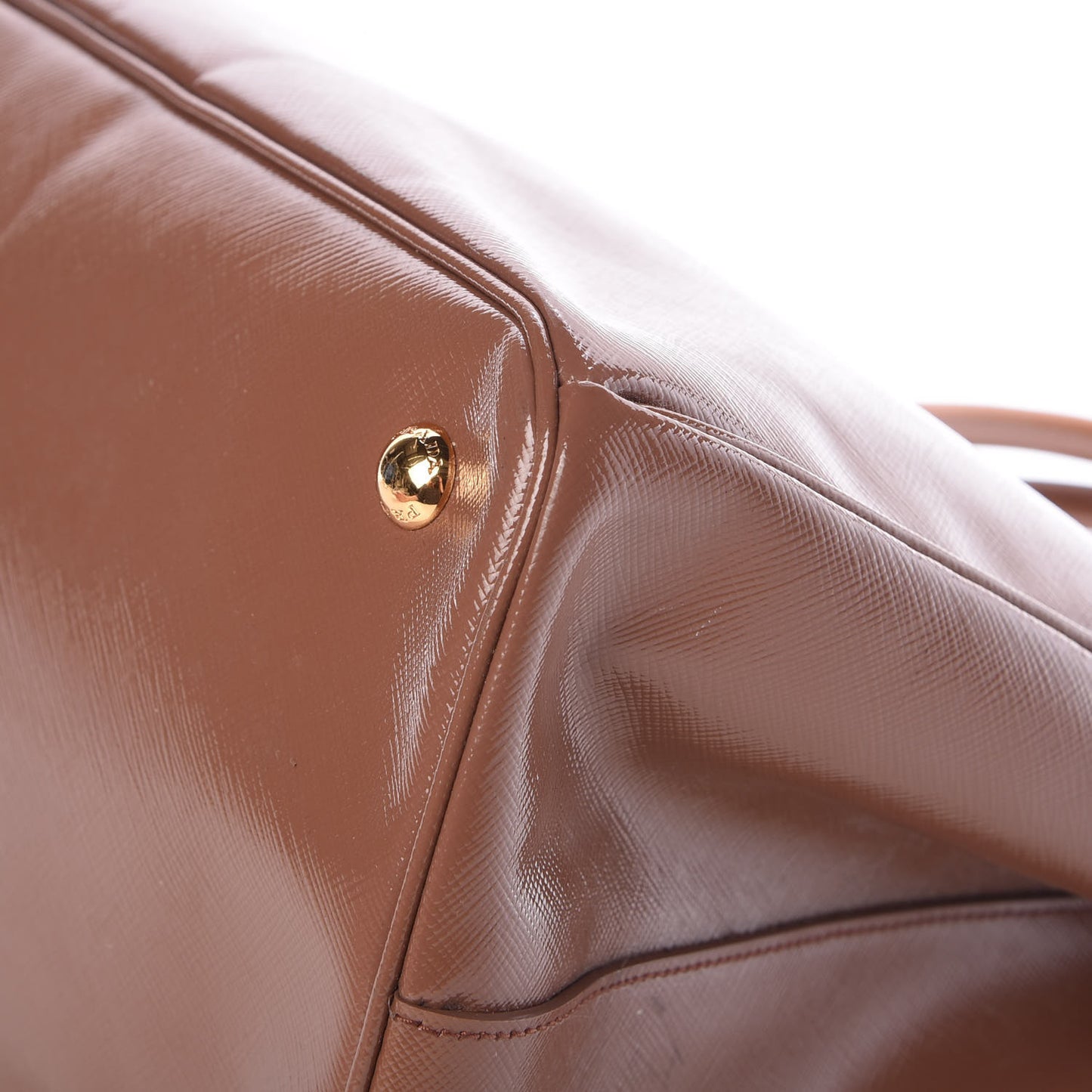 Saffiano Vernice Large Tote Dark Rose