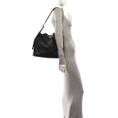 Chanel Caviar Quilted Medium Chanel 25 Handbag Black 2 of 12