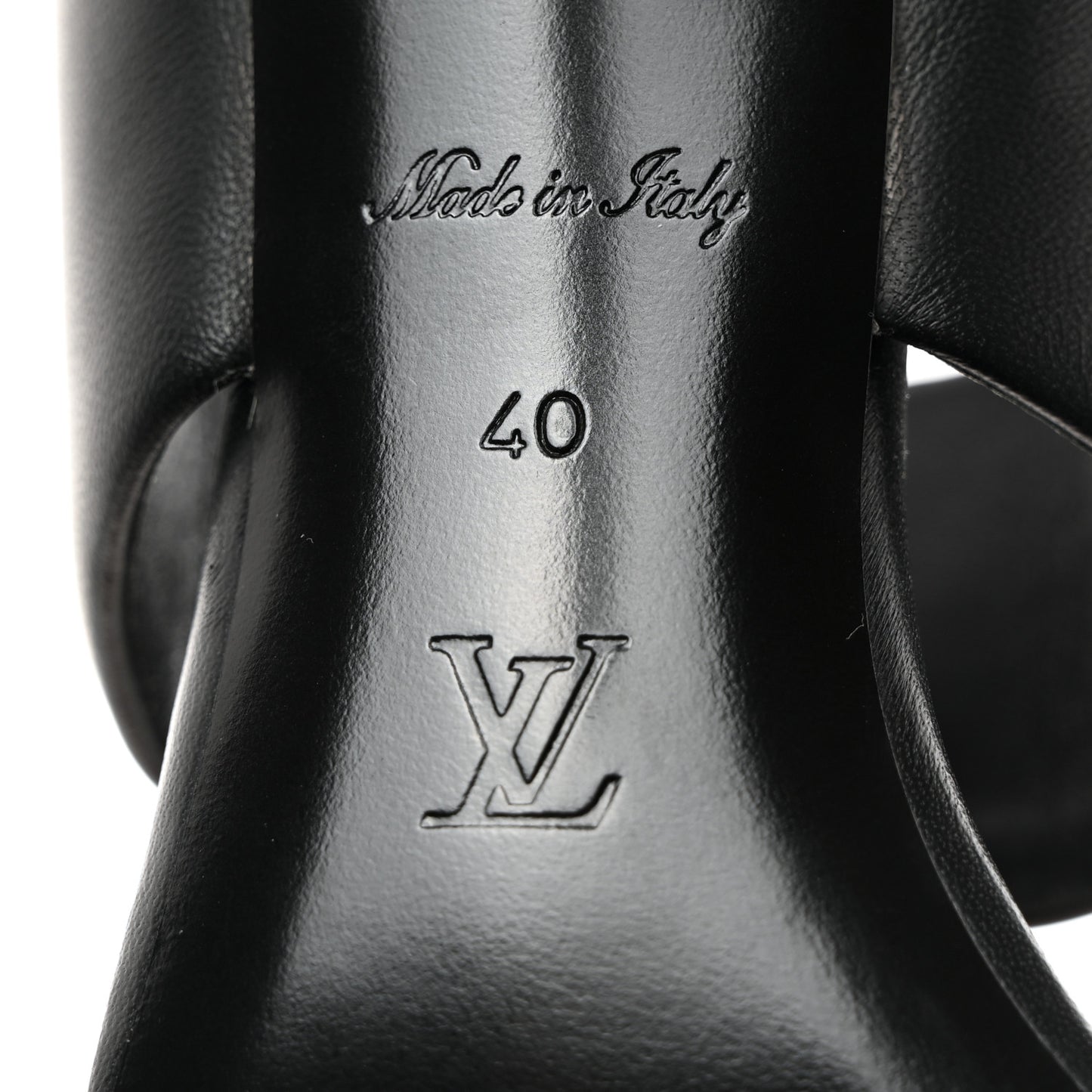 Lambskin Drapy Heel Mules 40 Black
