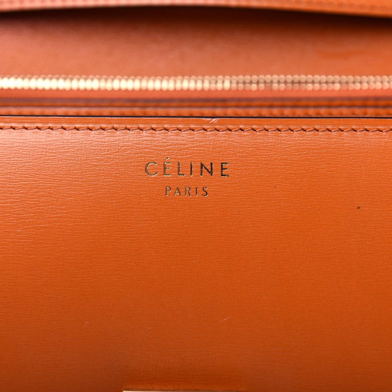 Celine Box Calfskin Medium Classic Box Flap Bag Chestnut 6 of 11