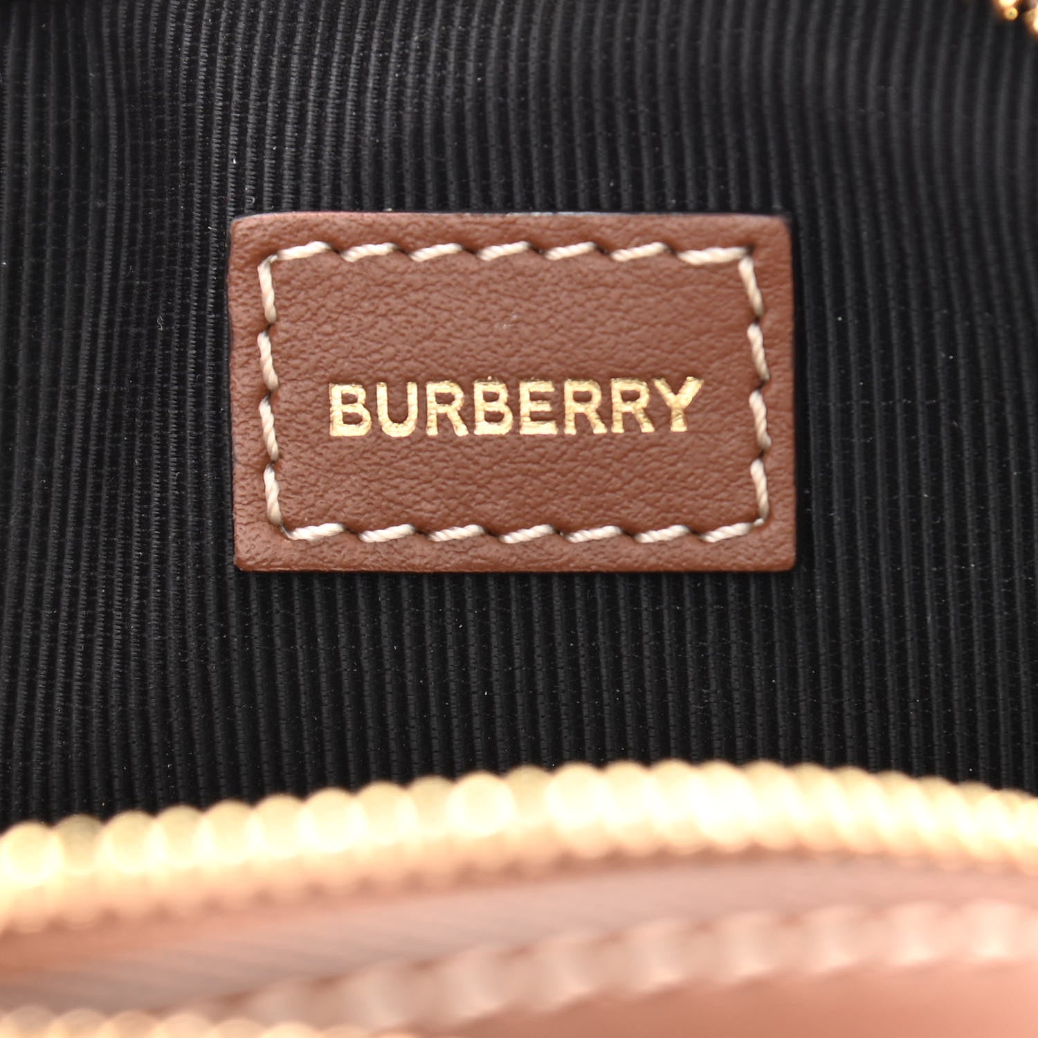 Burberry Cotton Canvas Mini Louise Crossbody Bag White Tan 7 of 12