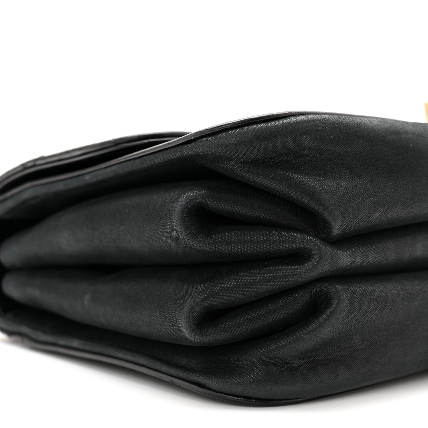 Chanel Glazed Calfskin Quilted Small Straight Lined Flap Black 9 of 11