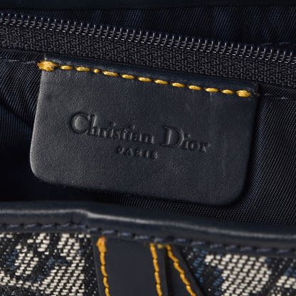 Christian Dior Monogram Saddle Bag Blue 6 of 12