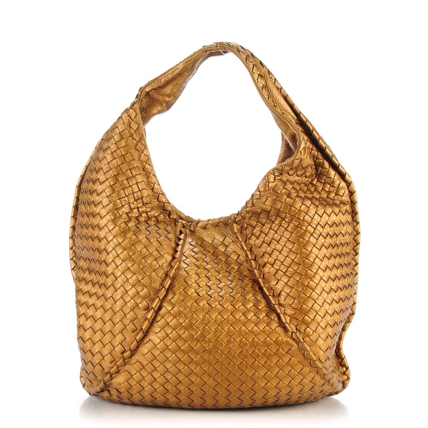 Bottega Veneta Cervo Intrecciato Large Simple Hobo New Bronze 1 of 7