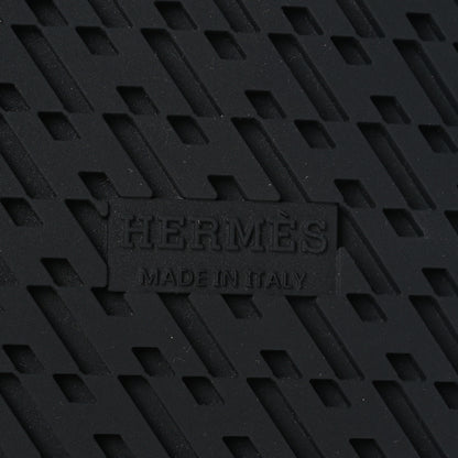 Hermes Calfskin Womens Chypre Sandals 38 Black 8 of 9
