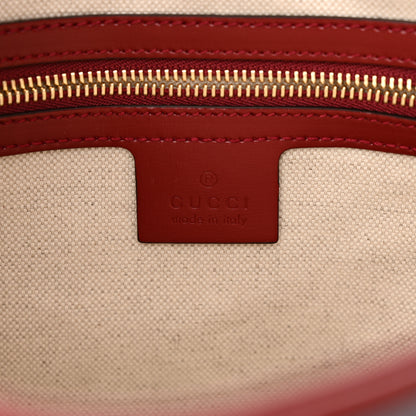 Gucci Boarded Dyana Lux Calfskin Bi-Color Small Jackie 1961 Hobo Blue Agata New Cherry Red 6 of 11