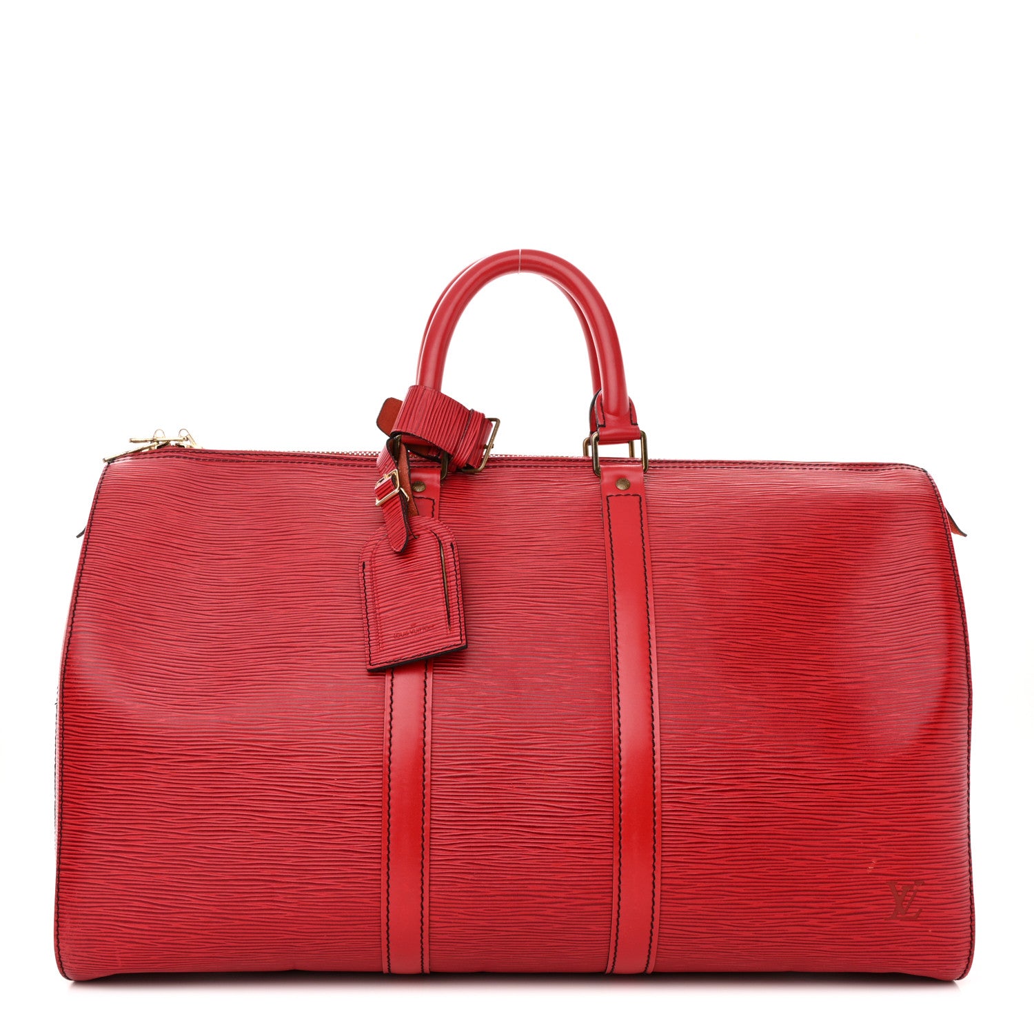 Louis Vuitton Epi Keepall 45 Castillan Red 1 of 16
