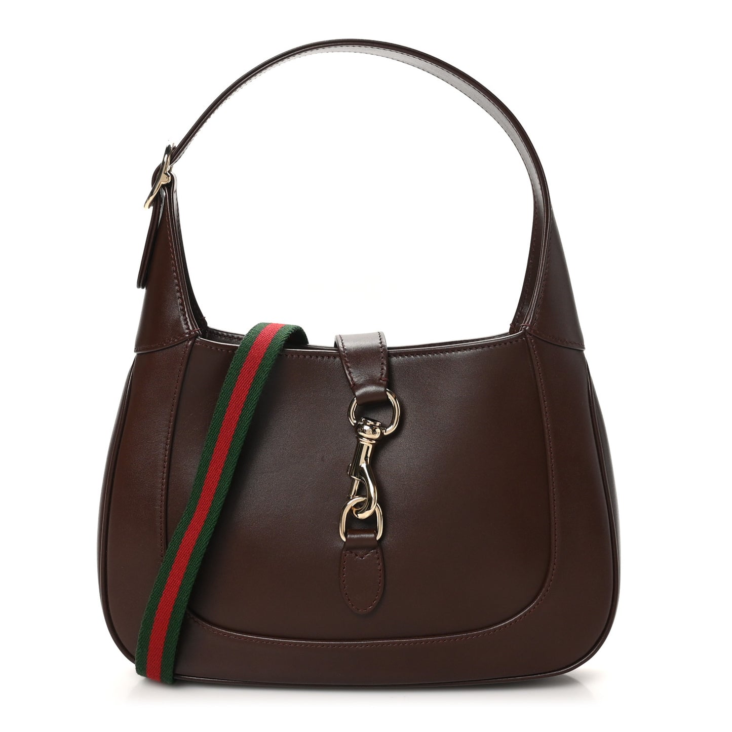 Ancora Calfskin Small Jackie Shoulder Bag Rosso