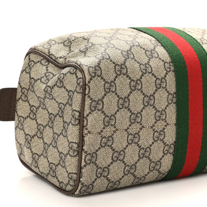 Gucci Monogram Web Cosmetic Case Beige Ebony New Acero 8 of 9
