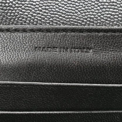 Saint Laurent Grain De Poudre Monogram Cassandra Chain Wallet Black 7 of 10