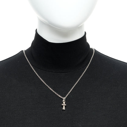 Chrome Hearts Sterling Silver Baby Fat Cross Pendant Roll Chain Necklace 2 of 6