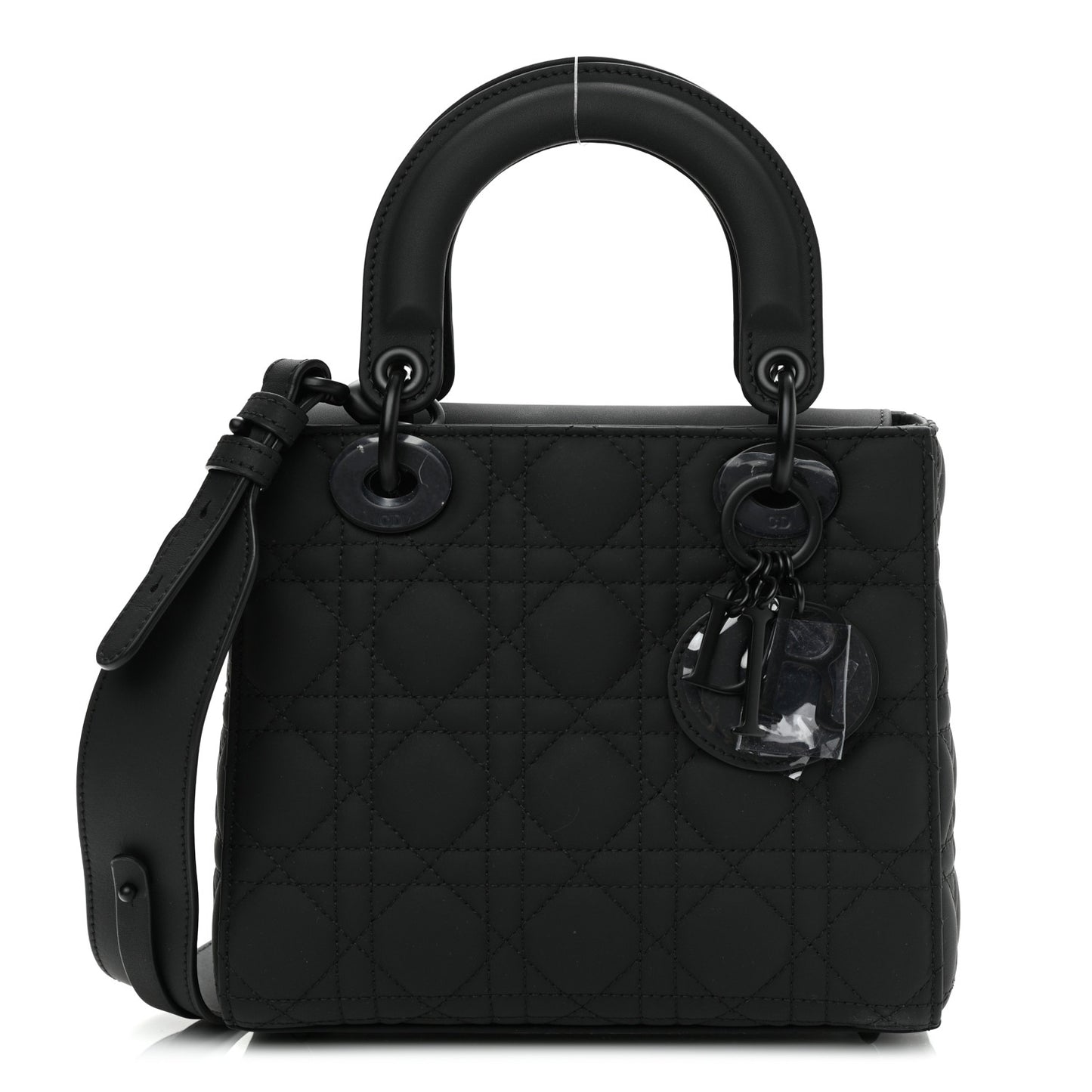 Ultra Matte Calfskin Cannage Small My ABCDior Lady Dior Black