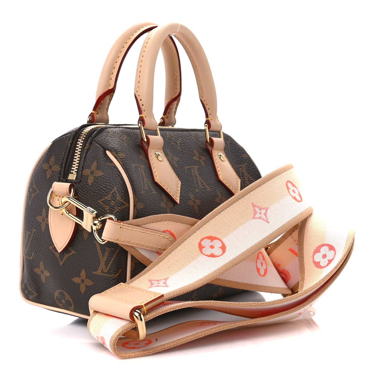 Louis Vuitton Monogram Speedy Bandouliere 20 Pink Orange 3 of 12