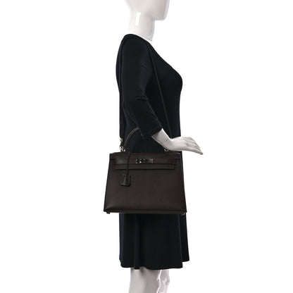 Hermes Epsom Kelly Sellier 28 Chocolate 2 of 10