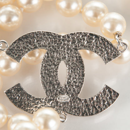 Chanel Pearl CC Double Strand Belt Silver 4 of 5