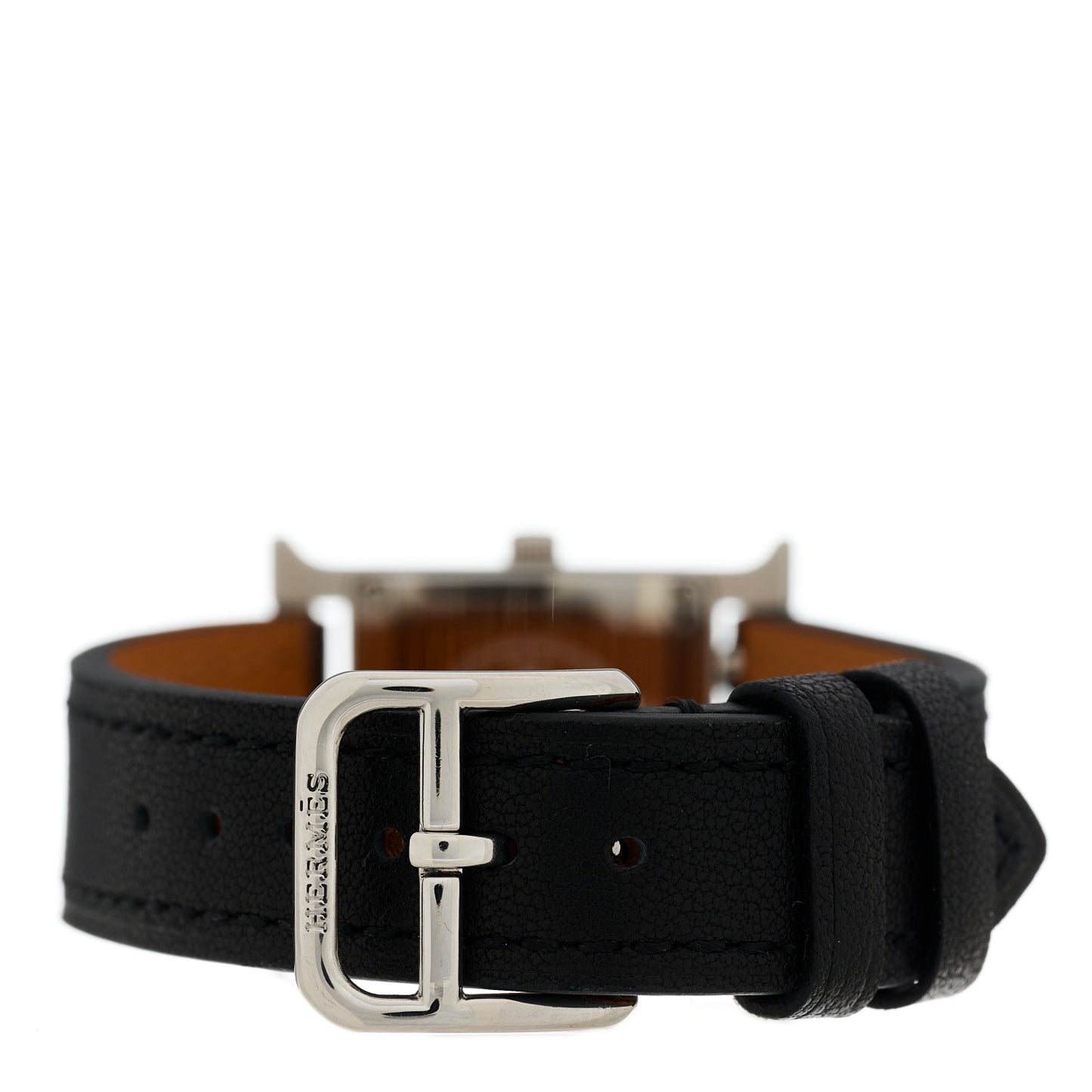 Stainless Steel Barenia 21mm Heure H Hour Quartz Watch Noir