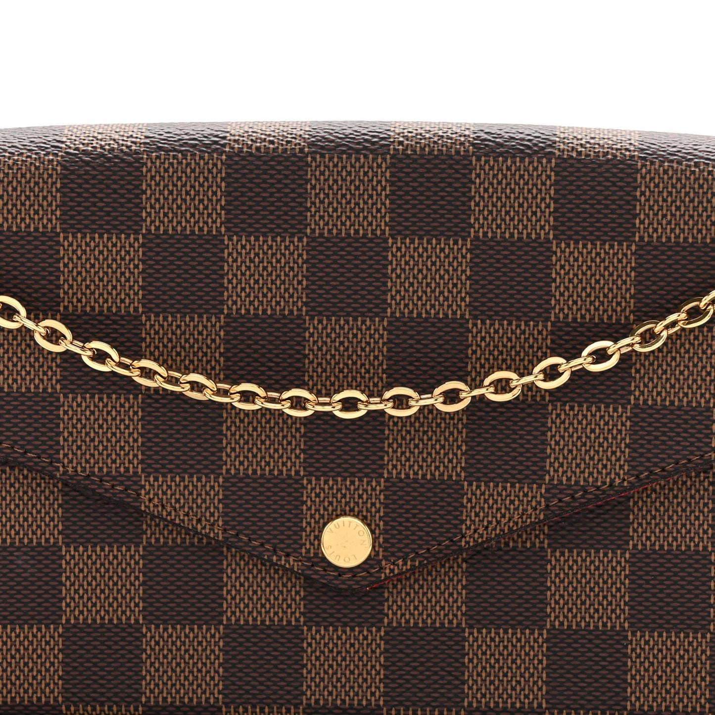 Damier Ebene Pochette Felicie Chain Wallet