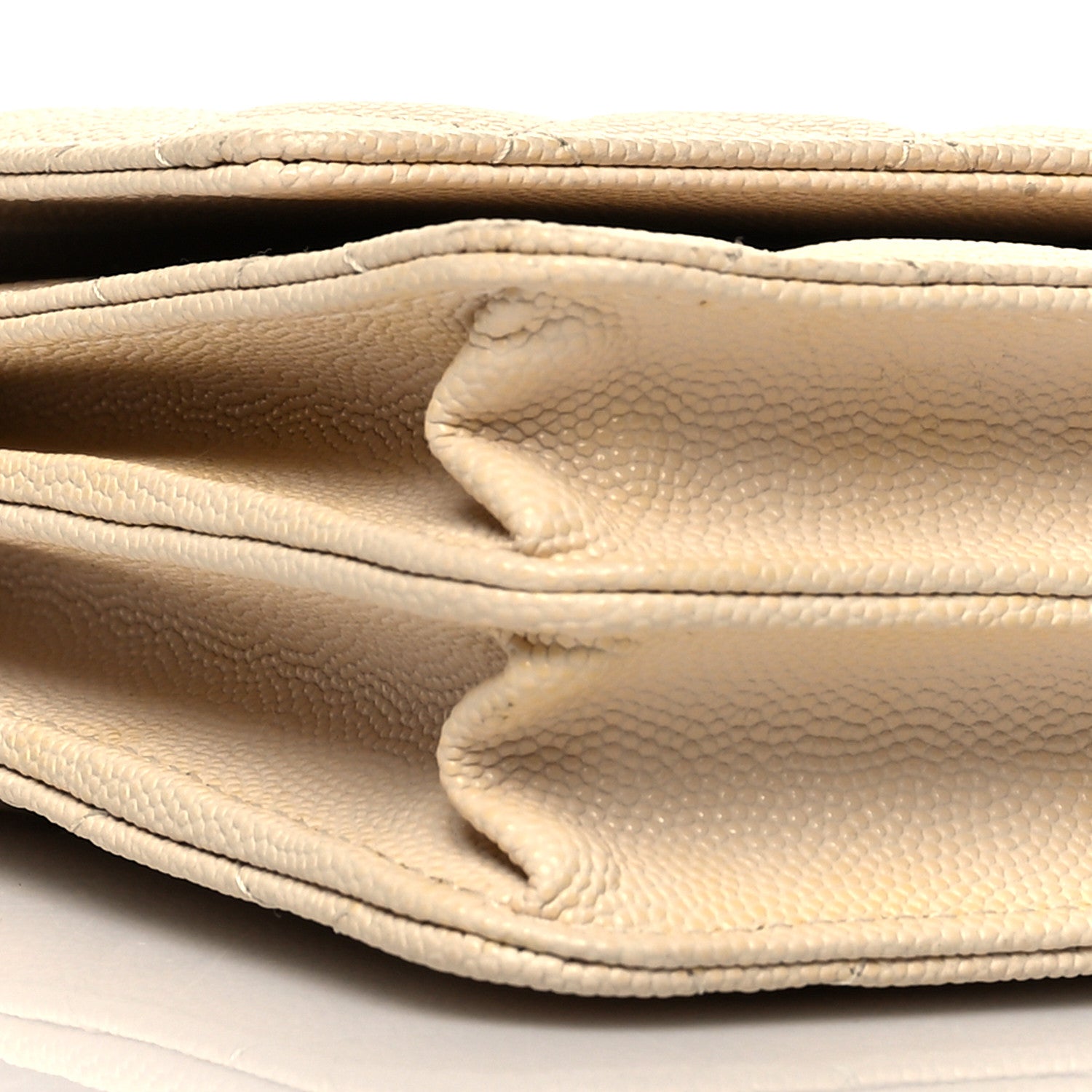 Chanel Caviar Quilted Square Wallet On Chain WOC White 10 of 13