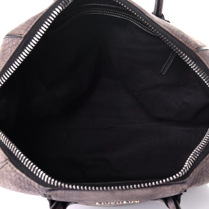 Givenchy Nubuck Crocodile Embossed Medium Antigona Washed Black 5 of 8