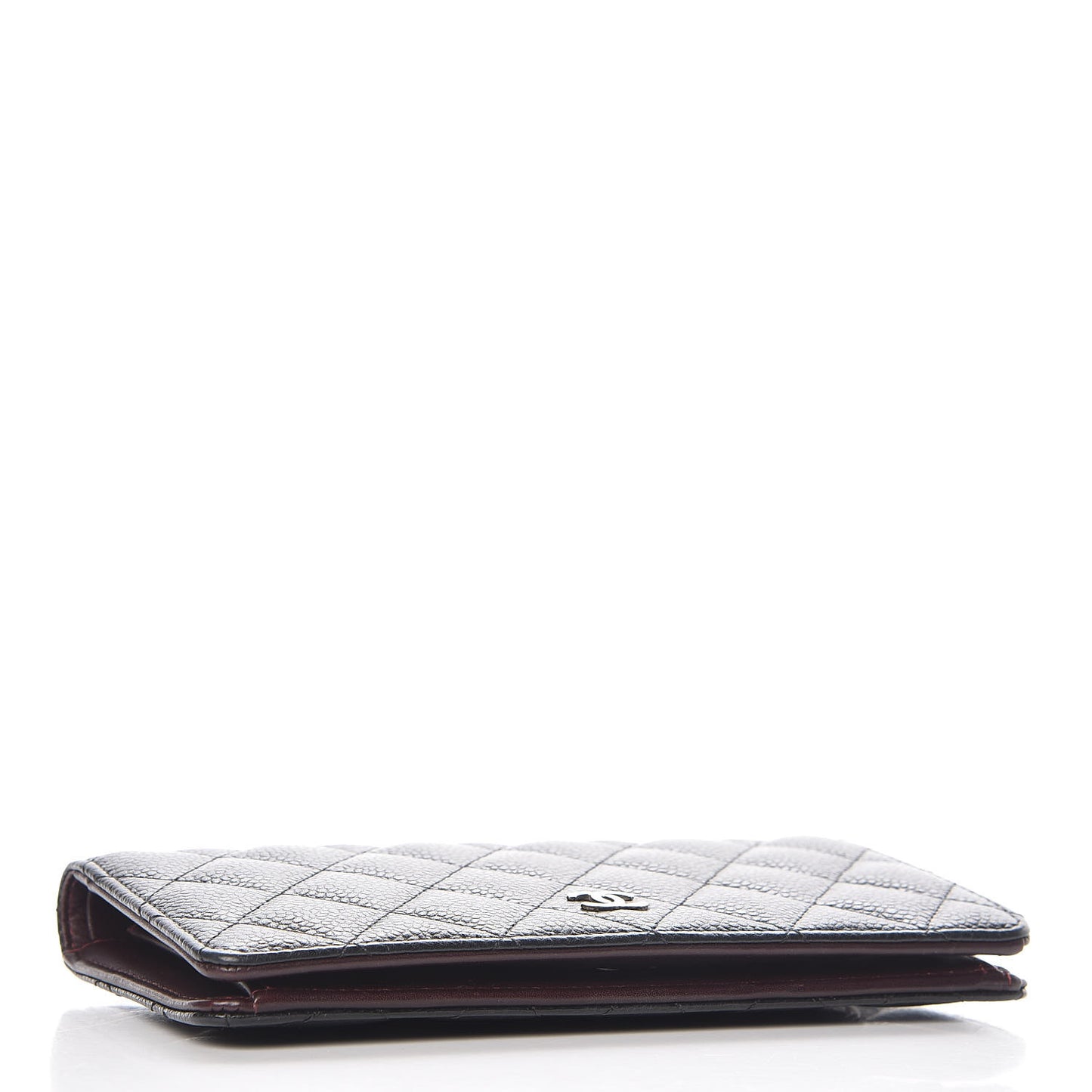 Caviar Quilted Yen Wallet Black