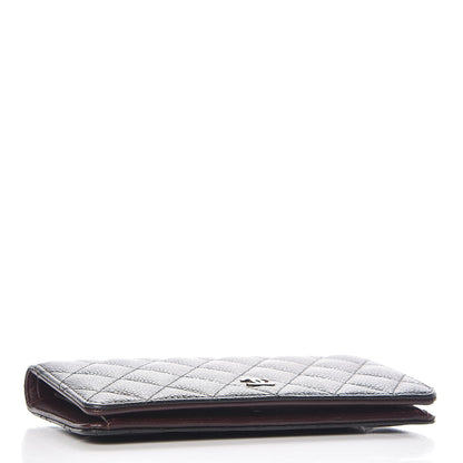 Chanel Caviar Quilted Yen Wallet Black 4 of 12