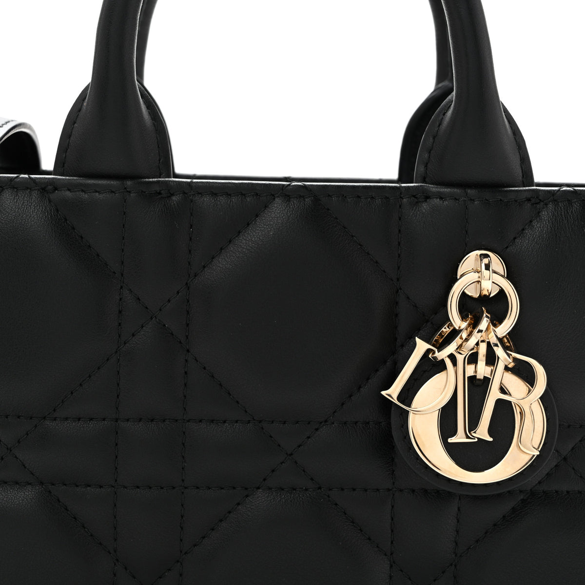 Christian Dior Calfskin Macrocannage Mini Book Tote Black 8 of 12