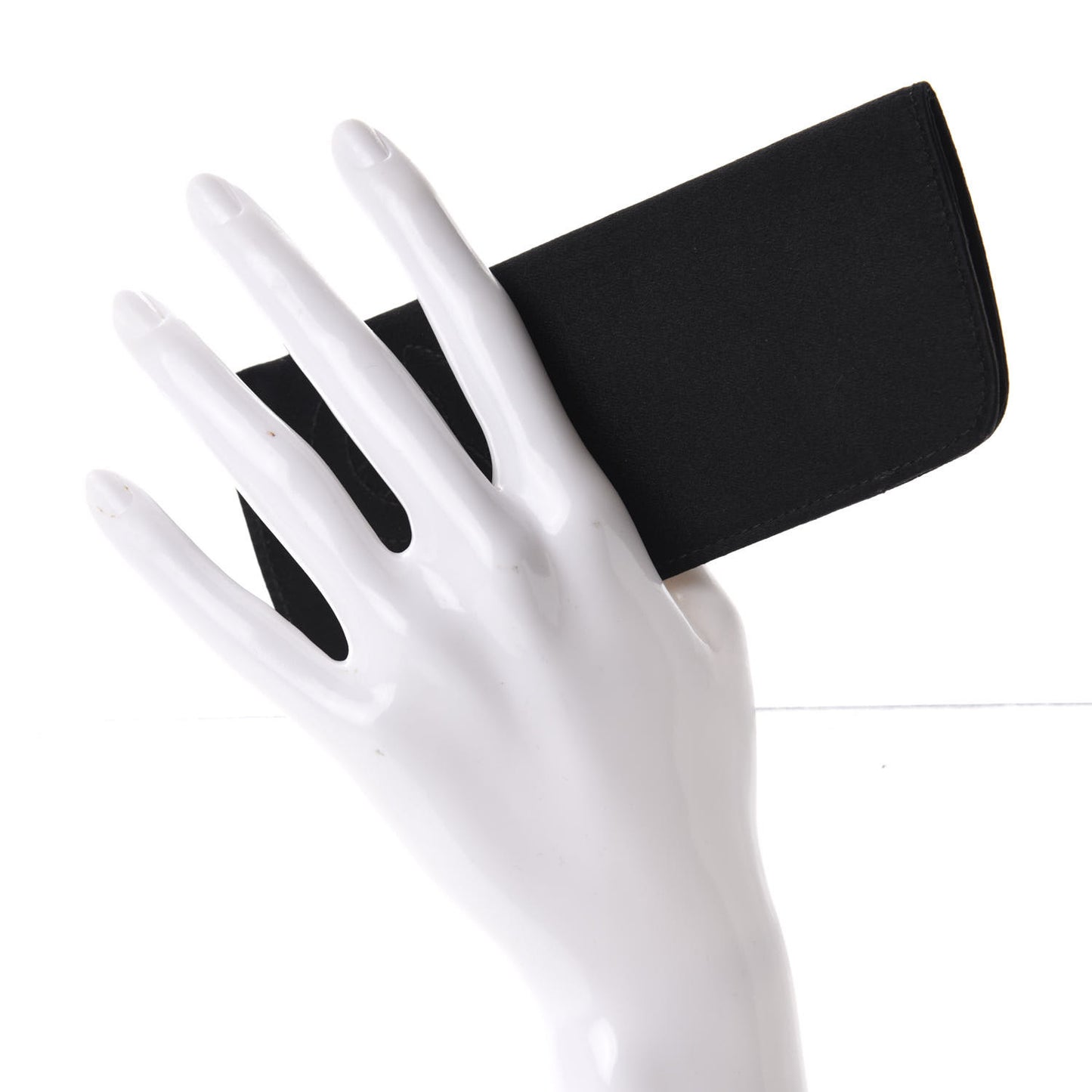 Satin CC Eyeglasses Case Black