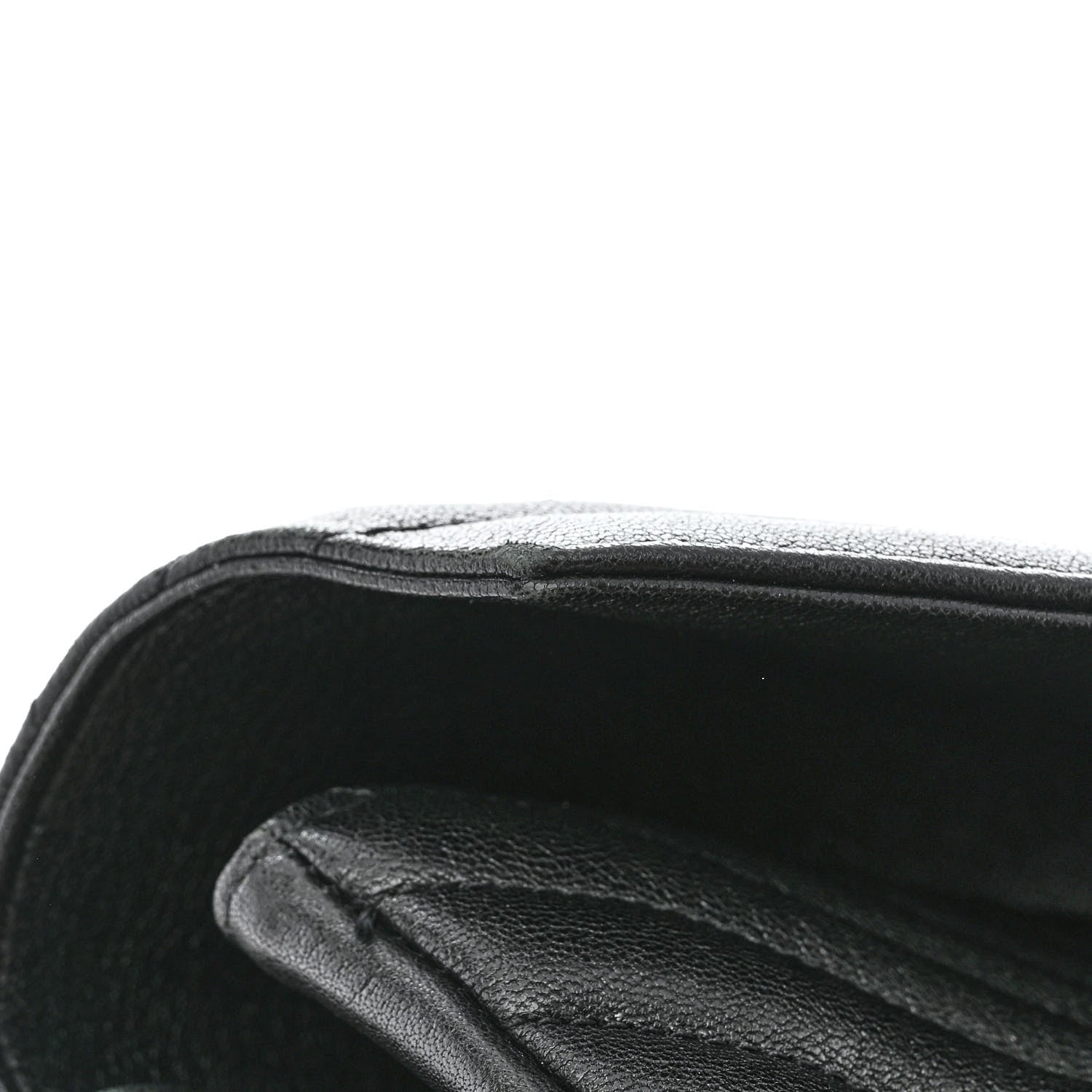 Saint Laurent Sheepskin Matelasse Chevron Monogram Large College Satchel Black 13 of 13