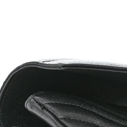 Saint Laurent Sheepskin Matelasse Chevron Monogram Large College Satchel Black 13 of 13