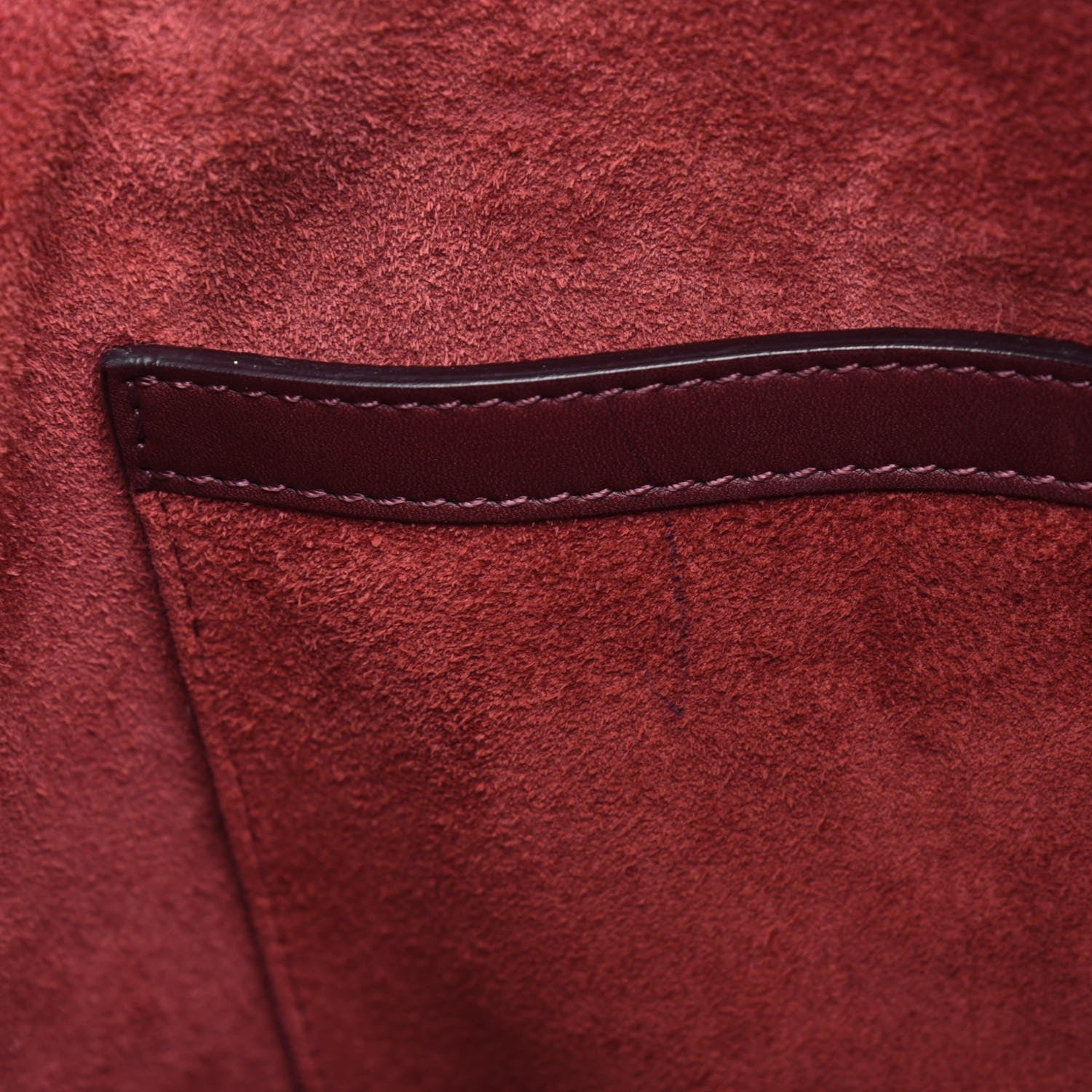 Celine Smooth Calfskin Buckle Bucket Bag Burgundy 12 of 21