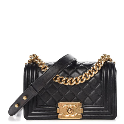 Chanel Calfskin Quilted Small Boy Flap Black 1 of 8