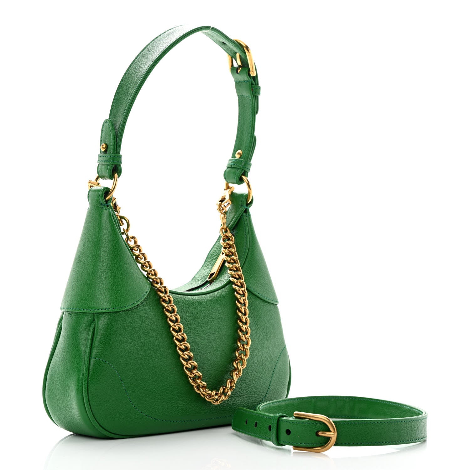 Gucci Goatskin Small Aphrodite Shoulder Bag New Shamarock 3 of 12