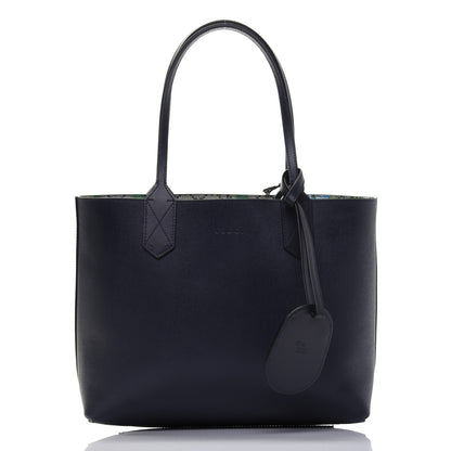 Gucci GG Supreme Monogram Blooms Small Reversible Tote Beige Blue Navy 14 of 14