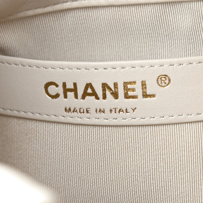 Chanel Lambskin Bucket Chain Drawstring Bag Beige 6 of 10